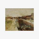 Lock on the Canal of St. Denis by Rudolf Ribarz - thumbnail_0_nf_673cc2145e0c5e198f5ec67c